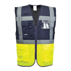 Portwest C276 - Paris Executive Two-Tone Hi-Visibility   Vest 125g